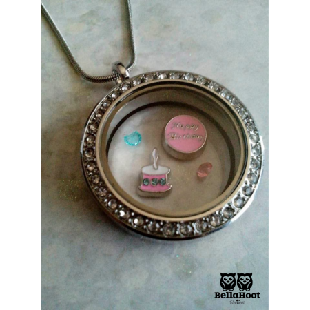 Floating Locket - BIRTHDAY